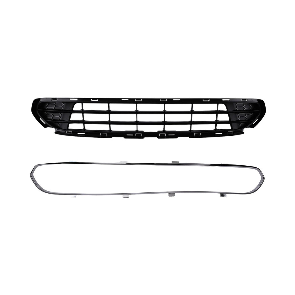 Set of 2 Front Bumper Lower Grilles with Chrome Trim for Ford Fusion (2010–2012)