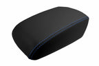 Armrest Cover for Ford Focus (2012–2018) Blue Stitch Leather