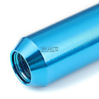 Set of 20 Open End M12x1.25 60mm Tall Sky Blue Hexagon Lug Nuts + Adapter