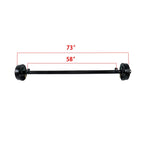 3500lbs Electric Brake Trailer Axle for 5 Lug (73" Hub Face, 58" Spring Center)