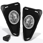 Clear Lens Front Bumper Fog Lights with Switch & Bezel for RAV4 (2016–2018)