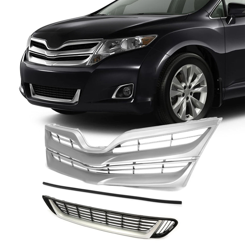 Upper & Lower Grille + Molding for Toyota Venza (2013–2016)