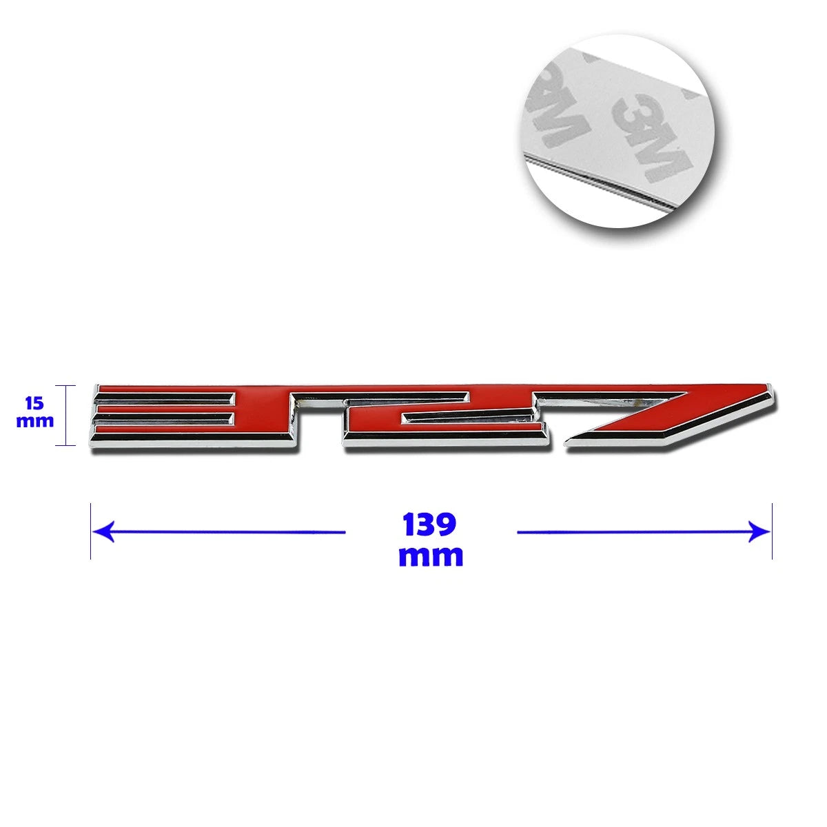 3D Polished Metal Decal Emblem for GMC Jeep Chevrolet (Fits )
