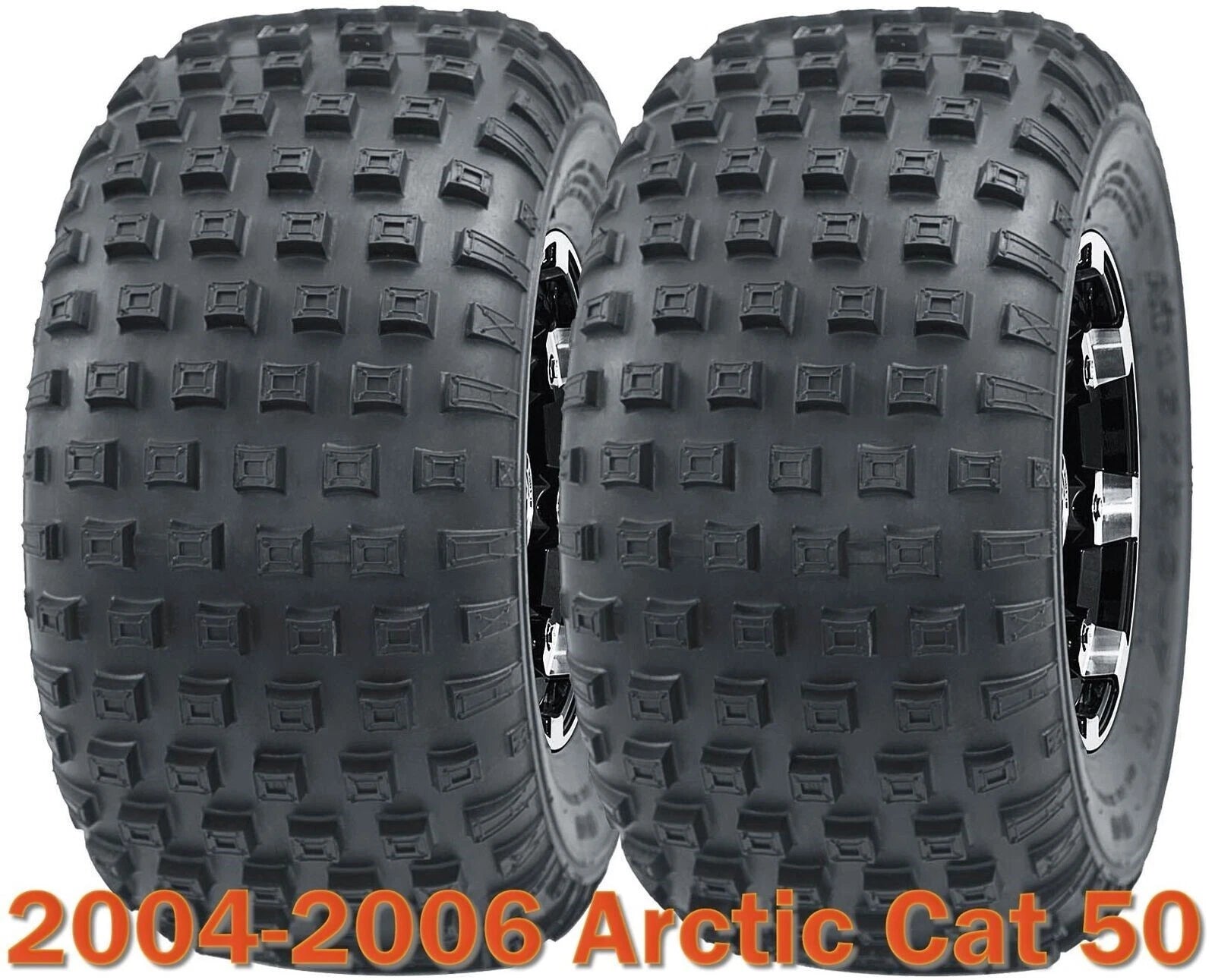 Set of 2 Sport ATV Tires 16x8-7 for Arctic Cat 50 (2004–2006)