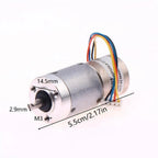 22mm Stepper Motor 12V Planetary Reduction Gearbox 1:45.2 for Automotive