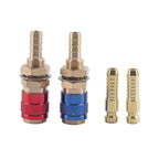 Quick Connector Set of 2 for TIG M8 Water and Gas Hoses