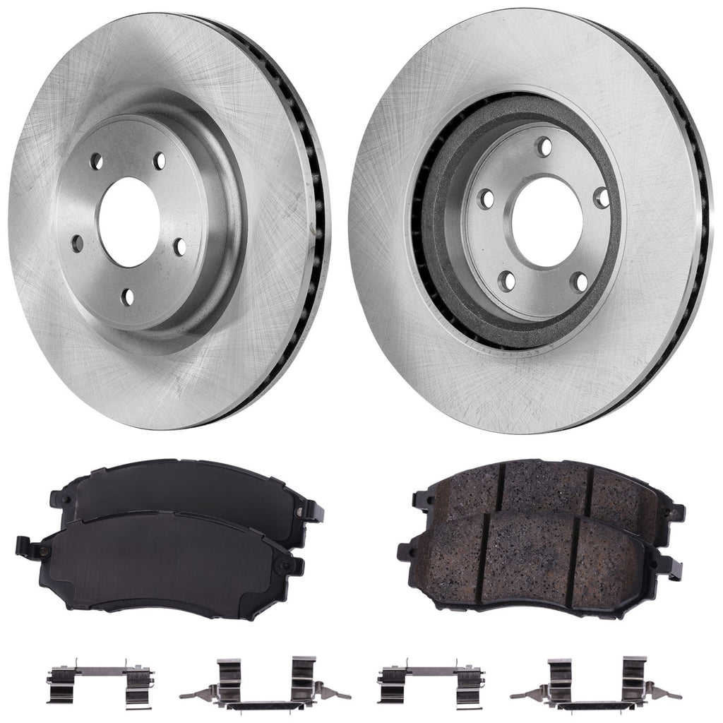 Front Brake Disc and Pad Kit for Nissan 370Z (2020)