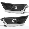 Clear Lens Fog Lights with Chrome Bezel & Switch for Honda CR-V (2017–2018)
