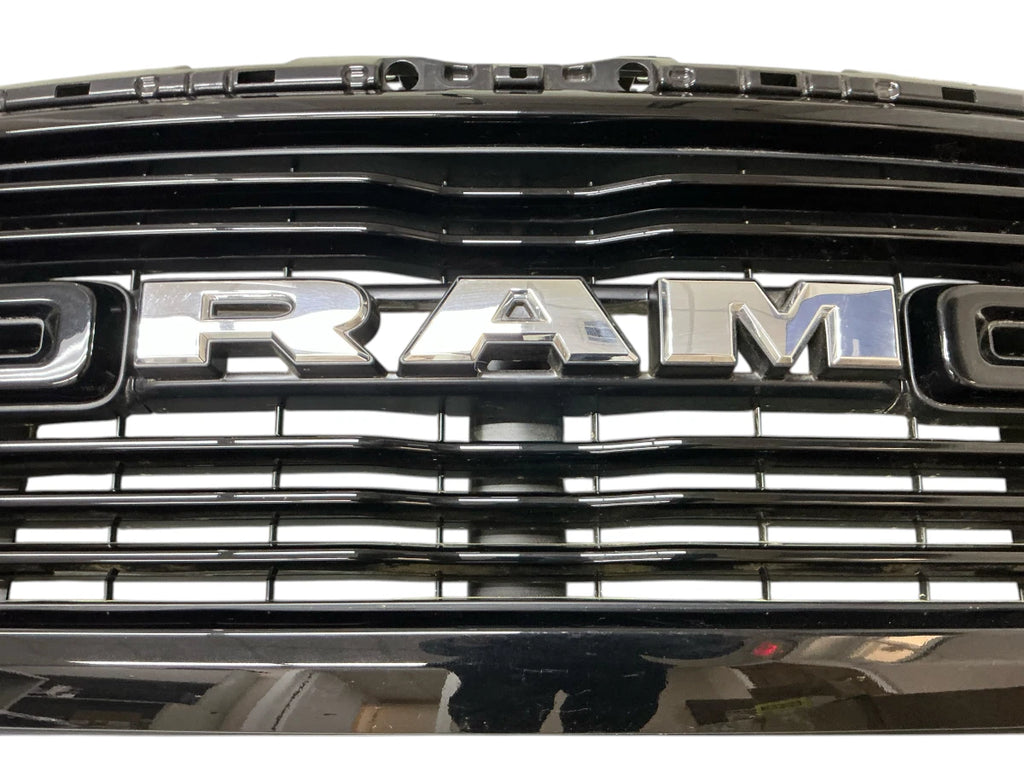 Front Upper Bumper Grille for RAM 1500 (2019–2024) Black Metallic