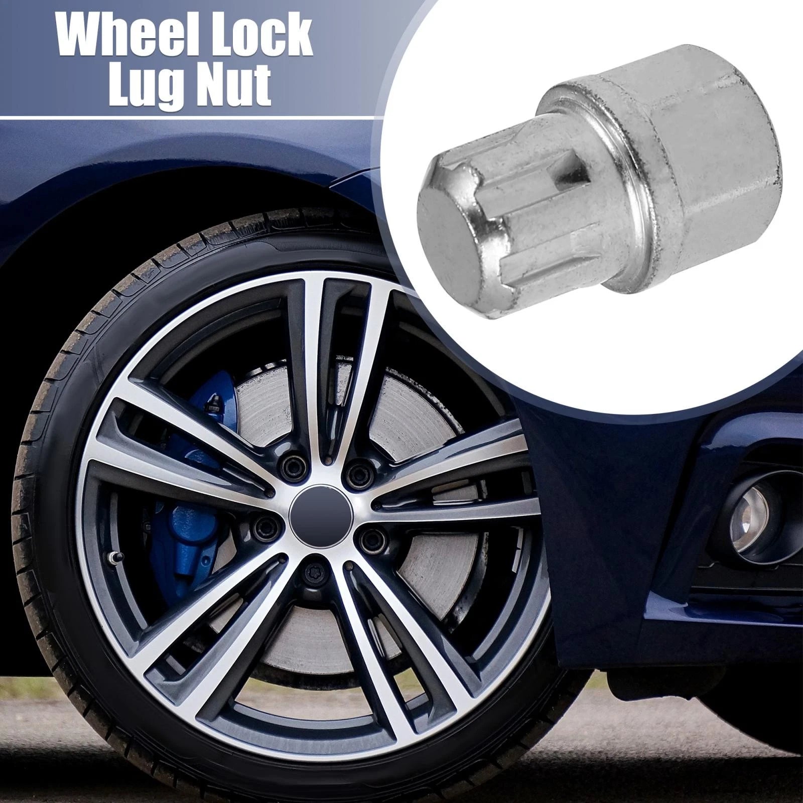 17/7PT Solid Auto Anti Theft Wheel Lock Lug Nut Key for BMW 