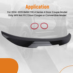 Black Rear Trunk Spoiler for BMW F36 4 Series (2014–2019) PSM Style ABS