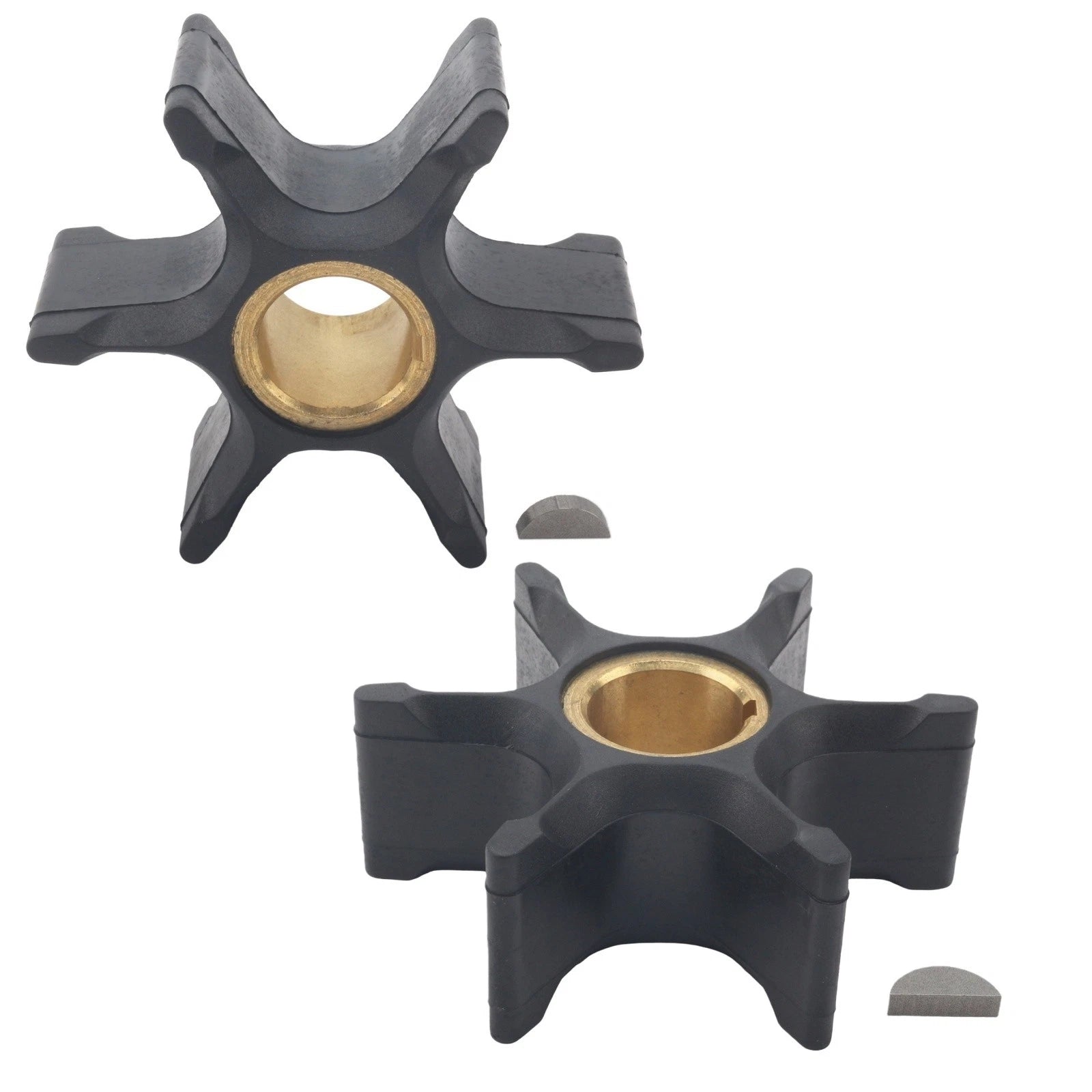 Water Pump Impeller & Key for Evinrude Johnson Outboard (85-235 HP)