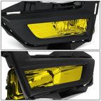 Pair of Amber Lens Front Bumper Fog Lights w/Switch & Bezel for Rogue (2017–2018)