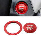 Red Engine Start Stop Push Button Cover Ring for Toyota Tacoma, Yaris, Prius, RAV4