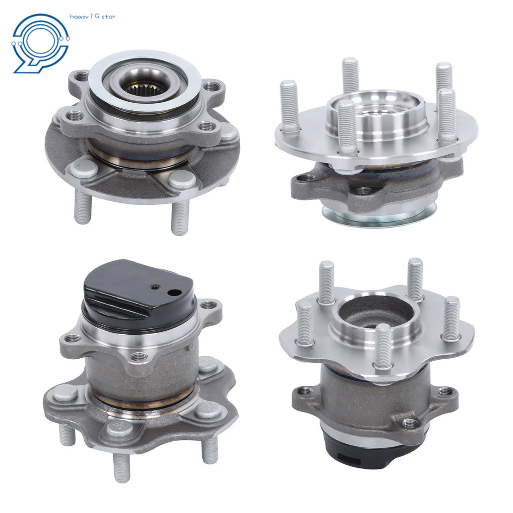 Set of 4 Wheel Hub Bearings for Nissan Rogue (2008–2013)