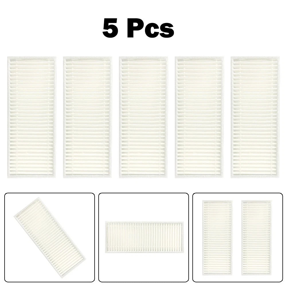 5pcs Filter for Dexp MMB300 Robot Vacuum Cleaner (Replacement Accessories)