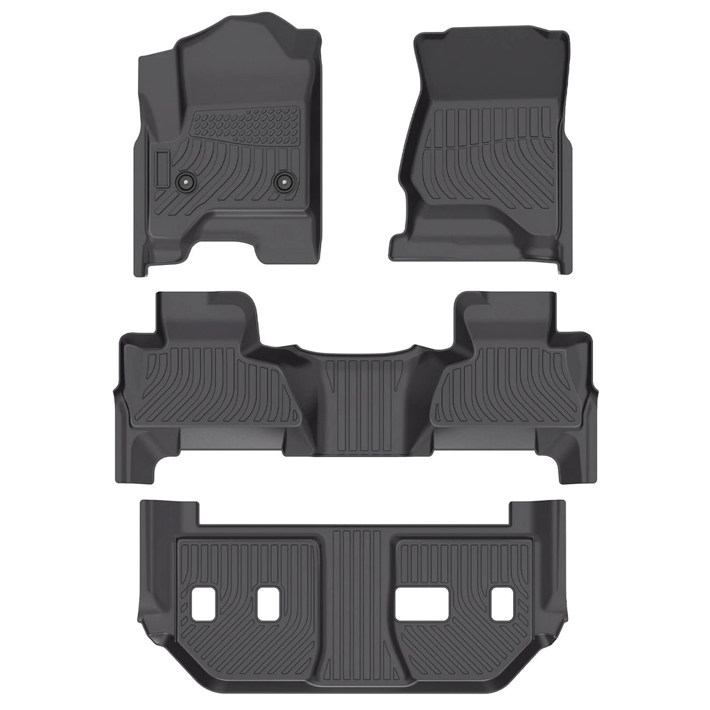 Set of 3 Row Floor Mats Liner for Chevy Suburban/GMC Yukon XL (2015–2020)