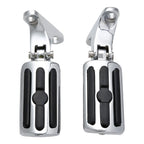 Chrome Rear Passenger Footpegs Mount for Harley Touring Road King (1993–2025)
