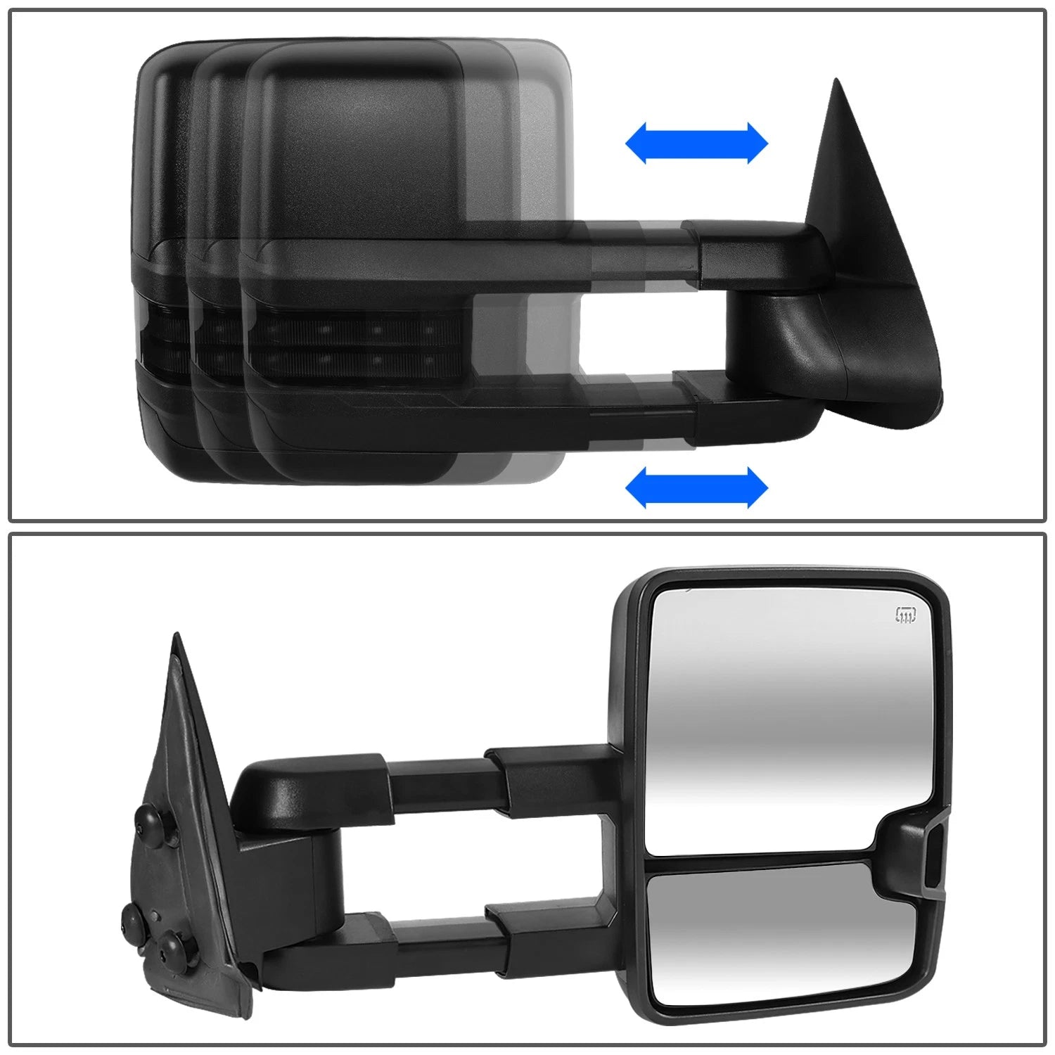 Right Side Towing Mirror for Silverado 1500/2500/3500 (2003–2007) - Powered, Heated, LED Signal