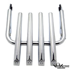 Chrome Skull Detachable Stealth Luggage Rack for Harley Touring (2009–2018)