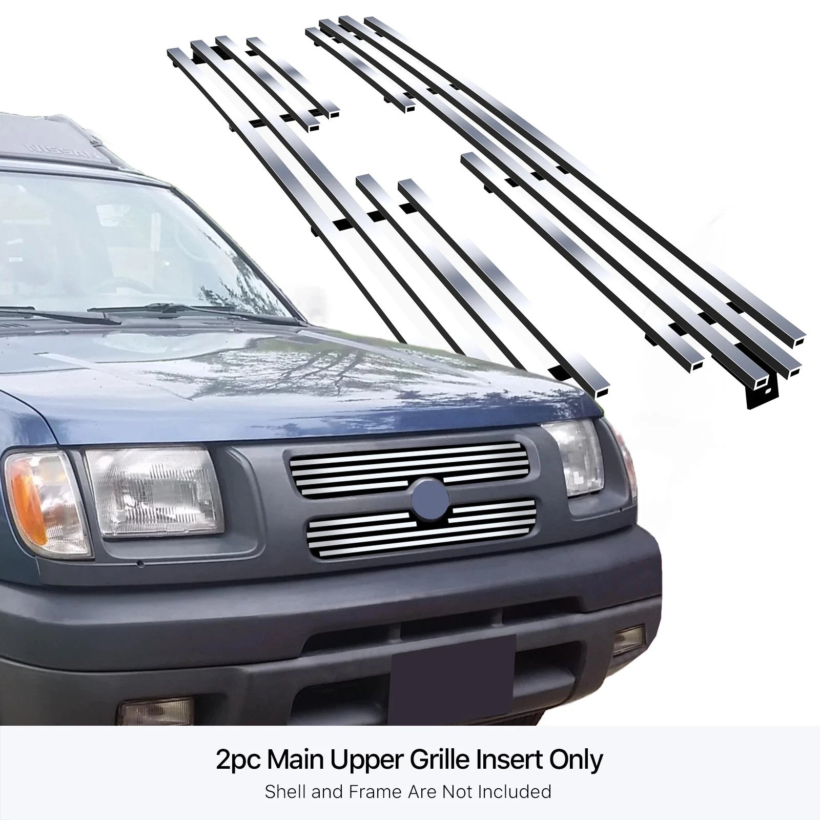 Chrome Billet Front Grille Insert for Nissan Xterra (2000-2001)