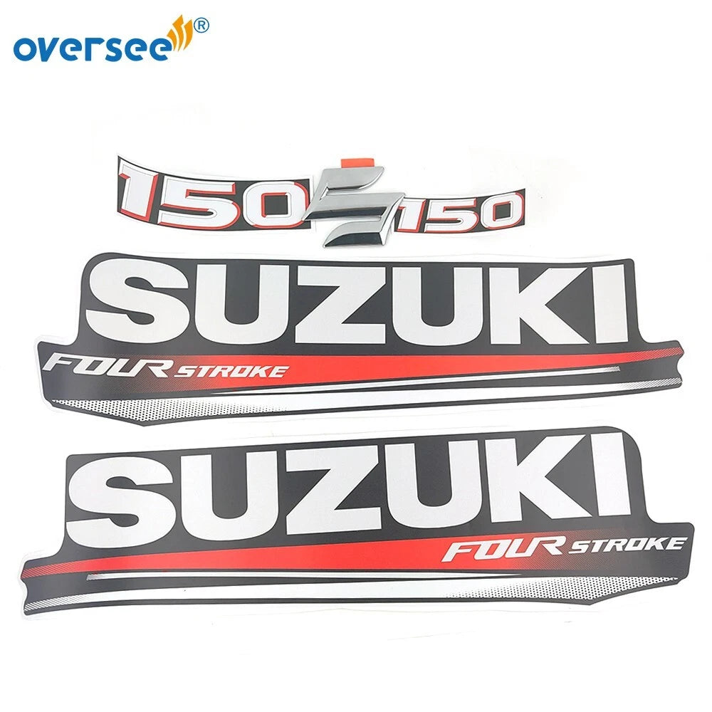 Top Cowling Sticker Kit for Suzuki 4 Stroke 150HP (1999–2023)