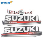 Top Cowling Sticker Kit for Suzuki 4 Stroke 150HP (1999–2023)