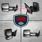 Power Heated Tow Mirrors with Dynamic LED Signal for Chevy Silverado GMC Sierra (2007-2013)