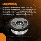 Exhaust Side Cam Gear for Hyundai Genesis Coupe 3.8L V6 (2010-2011)