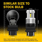 Set of 2 AUXITO LED Daytime Running Bulbs for Make Model