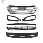 Set of 5 Front Grille Fog Light Bezels for Hyundai Santa Fe Sport (2013–2016)