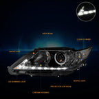OE Style LED DRL Projector Headlights for Lexus ES300h/ES350 (2013–2015)