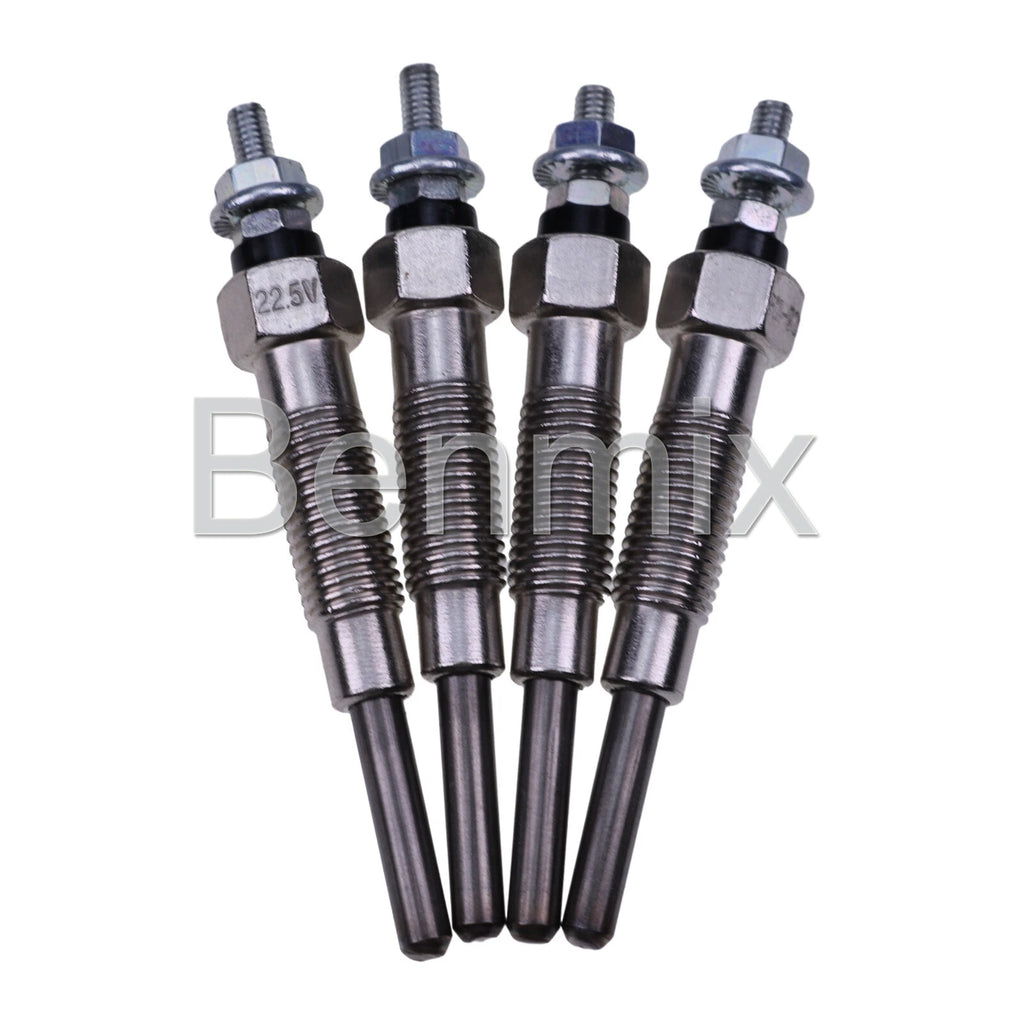 4X Glow Plugs AG34466-31302 for Mitsubishi Forklift FD20-F18A (S4E S6E S6S)