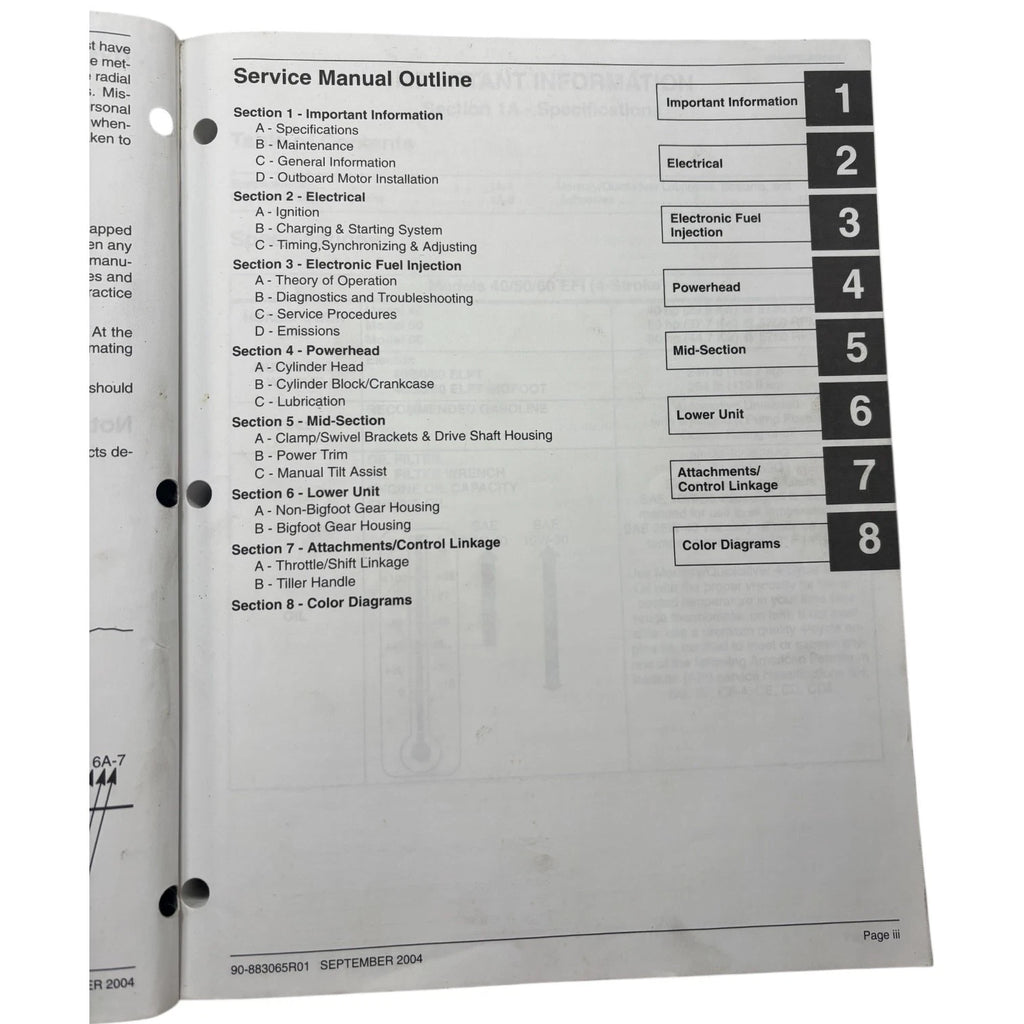 Service Manual for Mercury 40/50/60 4 Cylinder FourStroke (2004) 90-883065R01