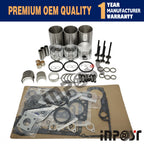 STD D750 Overhaul Rebuild Kit for Kubota B5200D B5200E B7100 B7100HST-DT