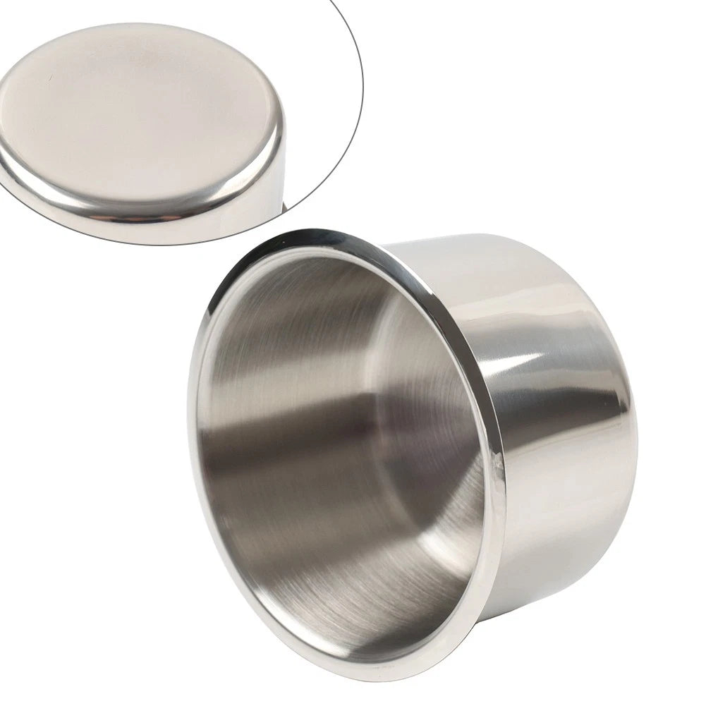Stainless Steel Drop-in Cup Holder for Boat RV Car Truck Poker Table