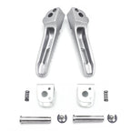 Silver Rear Passenger Foot Pegs for BMW S1000RR (2010–2018)