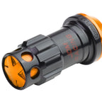 Set of 16 Aluminum Orange Rim Lock Nuts + Adapter M12x1.5 (Closed)