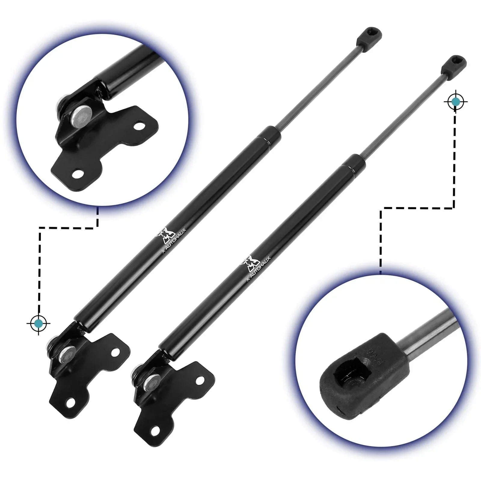 2 x Front Hood Lift Supports Struts for Honda Accord (2003-2007)