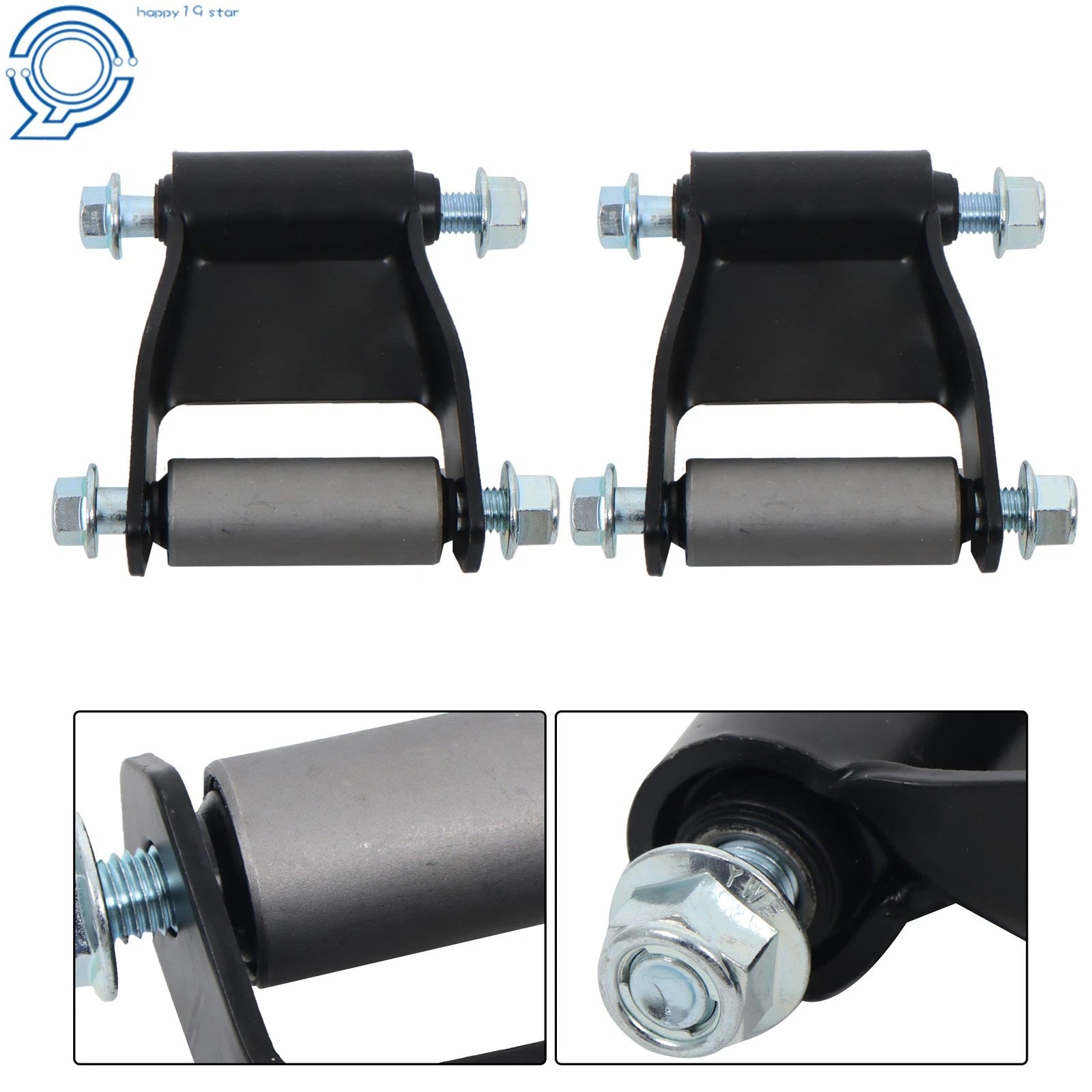 Rear Leaf Spring Shackle Hanger Kit for Ford F-250, F-150 (1980–1996)