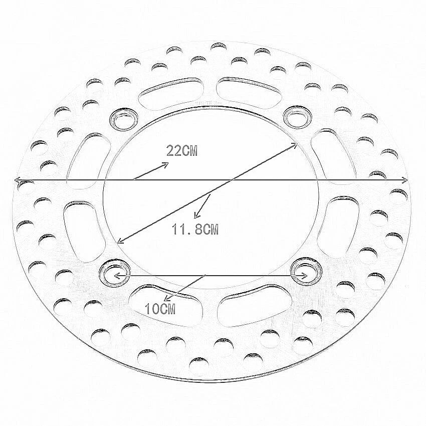 Rear Brake Disc for Suzuki DR350 TS200 TS125 DR250 (1990–1999)