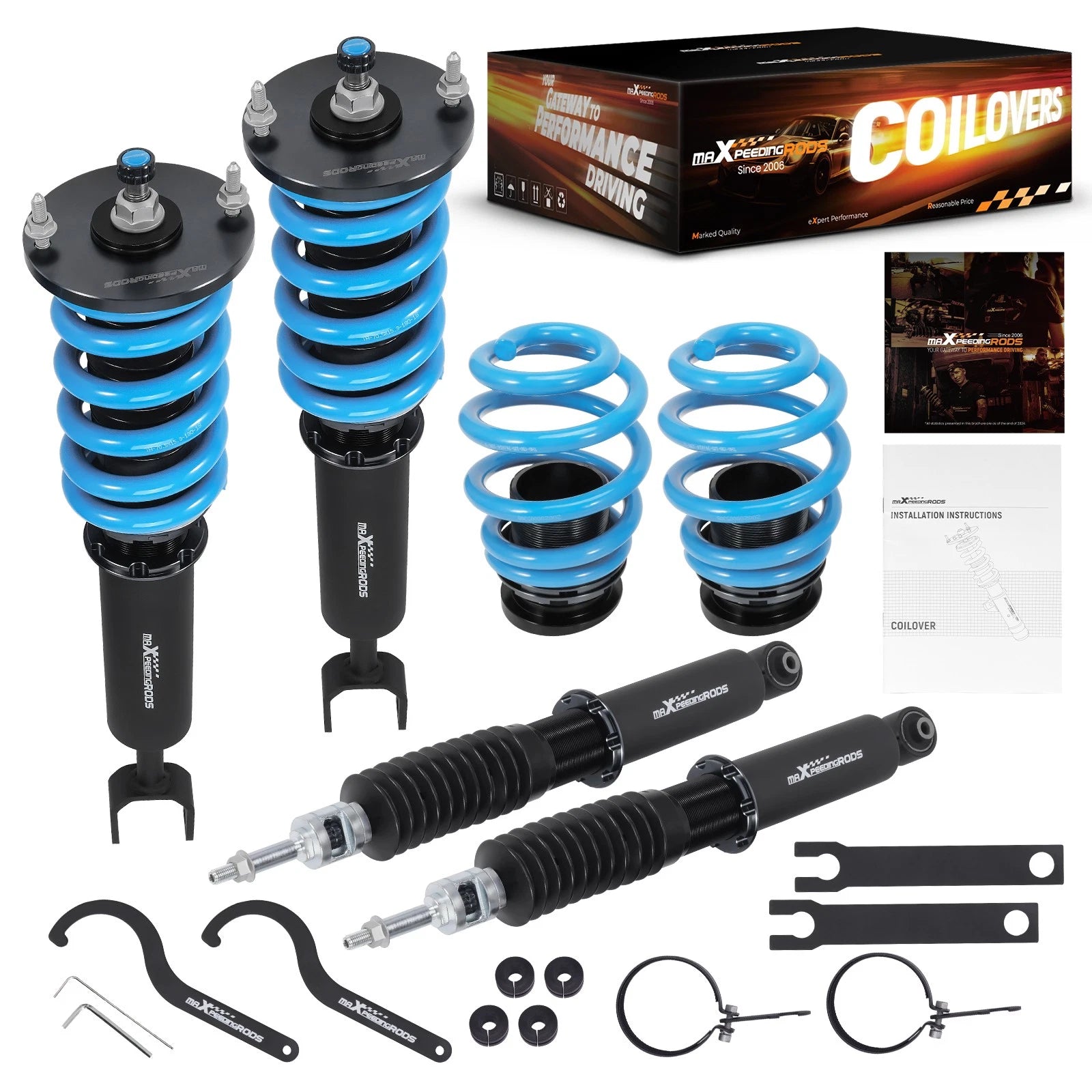 Maxpeedingrods T6 Coilovers Shock Spring Kit for Audi A6 C5 (1997–2005)