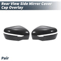 Pair Rearview Mirror Cover Overlay Black Carbon Fiber for Nissan X-Trail Rogue (2014–2022)