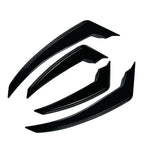 Glossy Black Front Bumper Side Air Vent Trim for Alfa Romeo Stelvio (2017-2025)