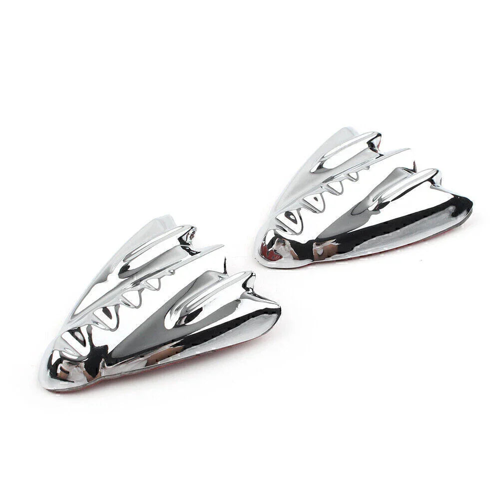 Chrome Inner Fairing Mirror Block Off Covers for Harley Street Glide (06-13)