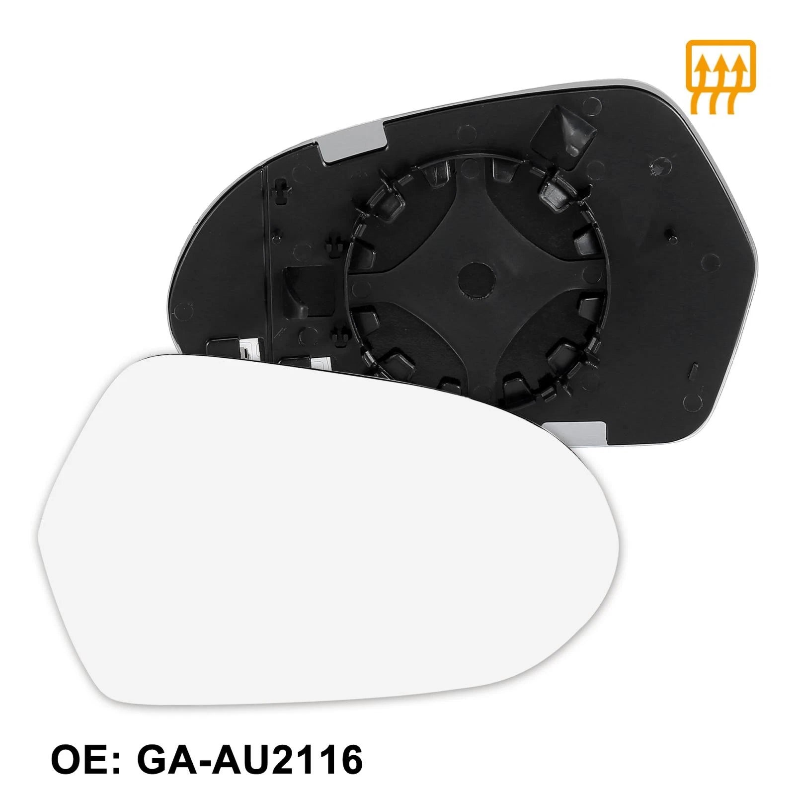 Heated Mirror Glass w/ Backing Right Side RH for Audi A6 Quattro S6 (1995–2011)