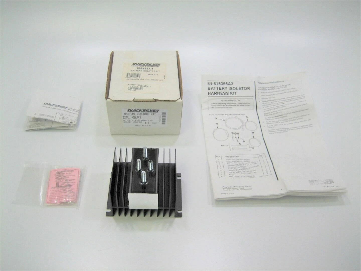 Quicksilver Battery Isolator Kit 808493A1 for Mercury 225 EFI (2003–2006)