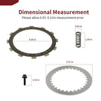 Clutch Friction Steel Plates w Spring Bolt for Yamaha YZ250 (2002–2024)