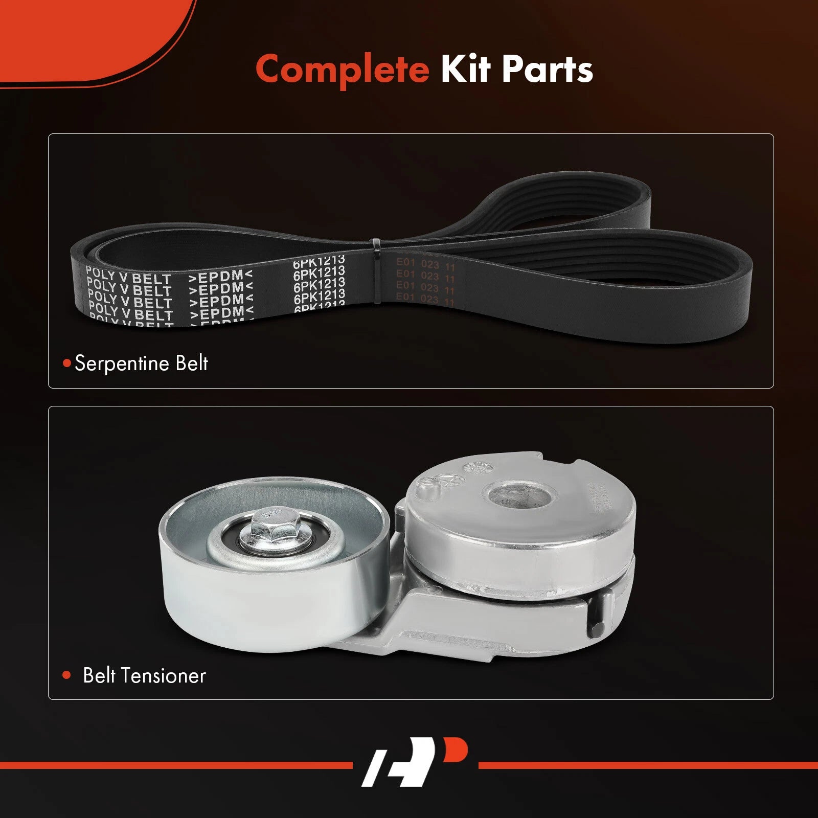 2X Serpentine Belt Drive Component Kit for Nissan Sentra (2007-2012)
