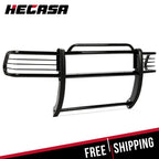 HECASA Black Steel Front Grill Brush Bumper Guard for Dodge Dakota (1997–2004)